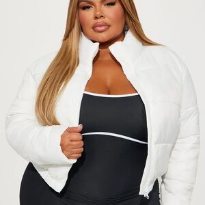 BRAND NEW Name Your Game Puffer Coat - Ivory